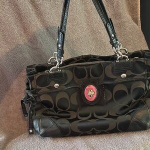 Coach Black Women's Bag - Stained inside READ DESCRIPTION
